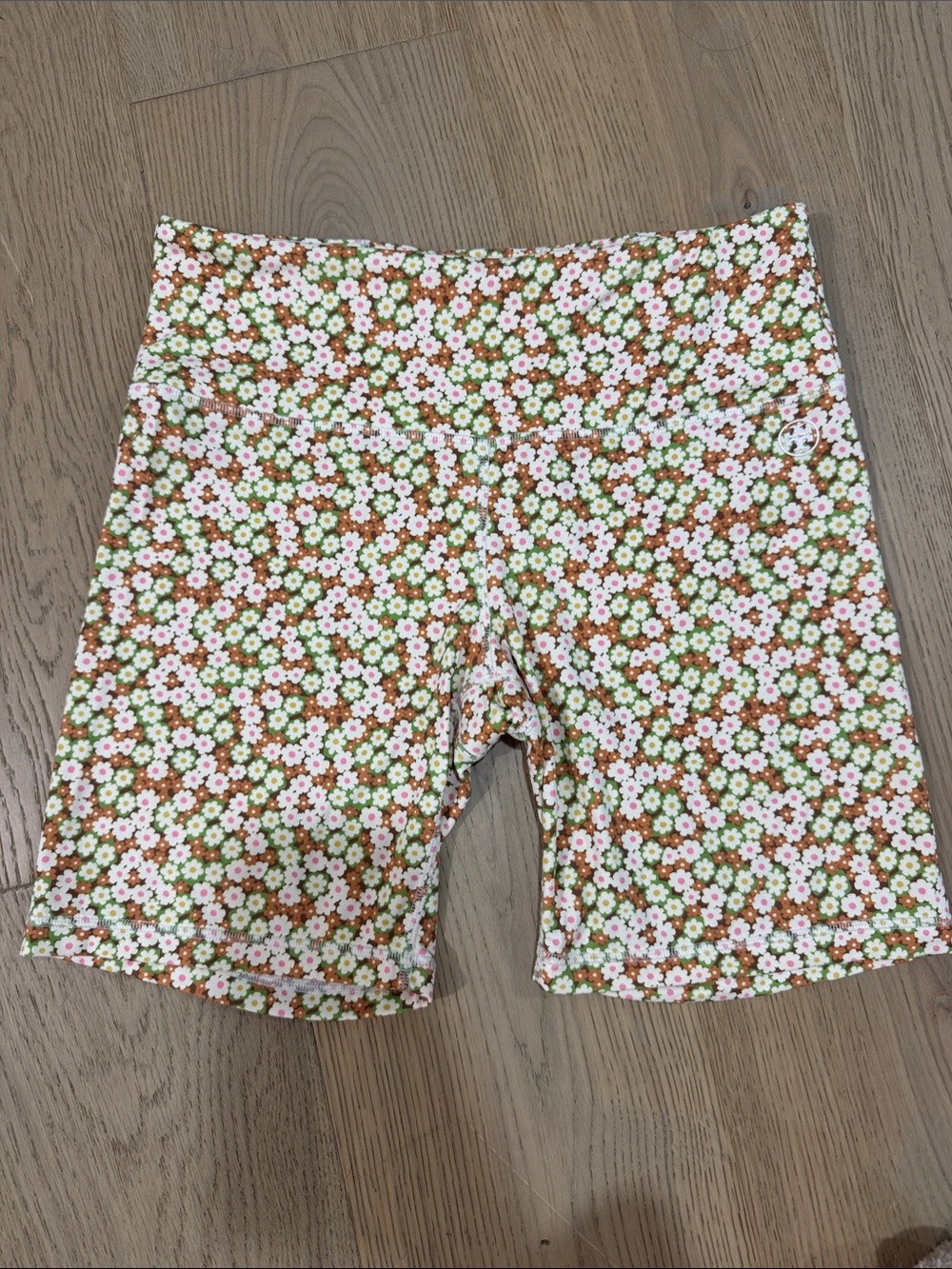 Tory Sport Daisy Print Bike Shorts